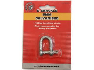 6mm D Shackle Galv